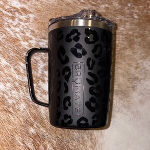 BrüMate Black Leopard Insulated Mug